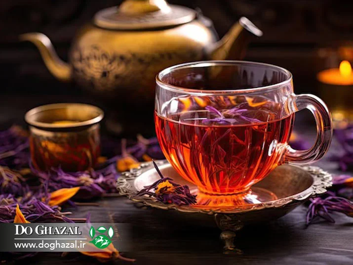 طرز تهیه چای سیاه با زعفران
